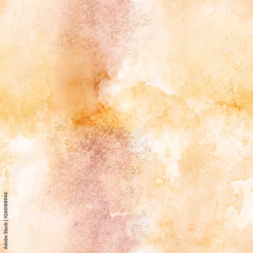 Fototapeta premium Seamless pattern with watercolor hand painted abstract background.