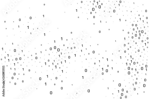 Binary data vector design element. Digital abstract background.