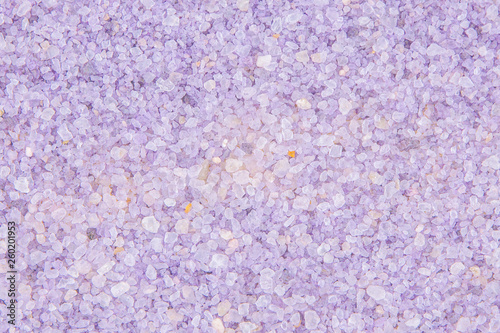 aromatic bath salt with lavender scent, close-up, for background