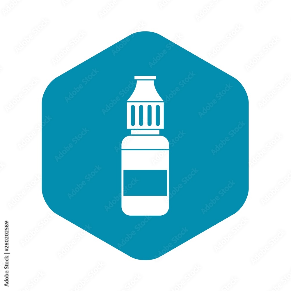 Liquid for electronic cigarettes icon in simple style isolated on white background. Smoking symbol Liquid for electronic cigarettes icon in simple style isolated on white background. Smoking symbol
