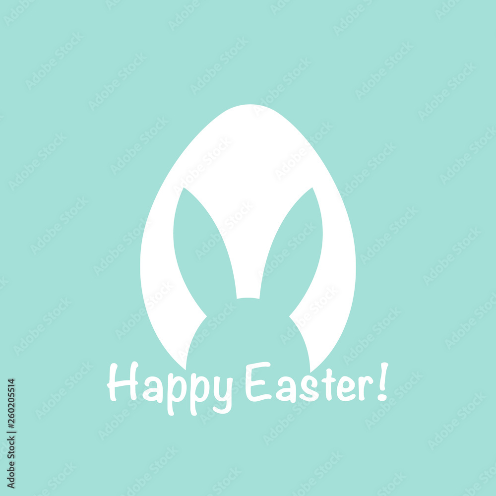 Fototapeta premium Happy Easter greeting card with egg