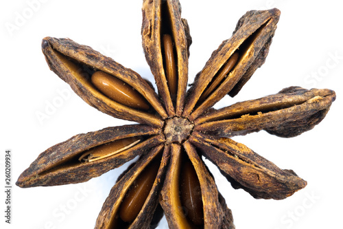 Star anise close up