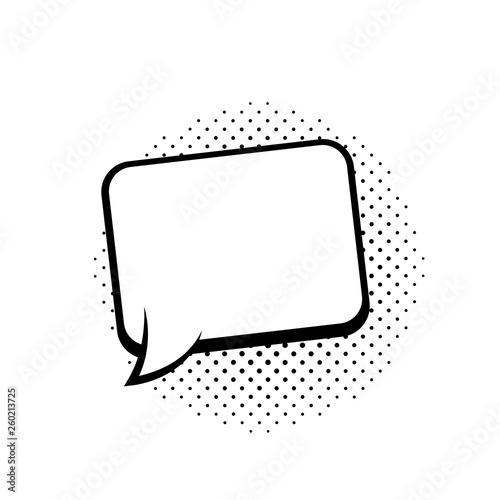 Speech bubbles. Thinking and speaking clouds. Retro empty comic bubbles. Stickers. Vector illustration.