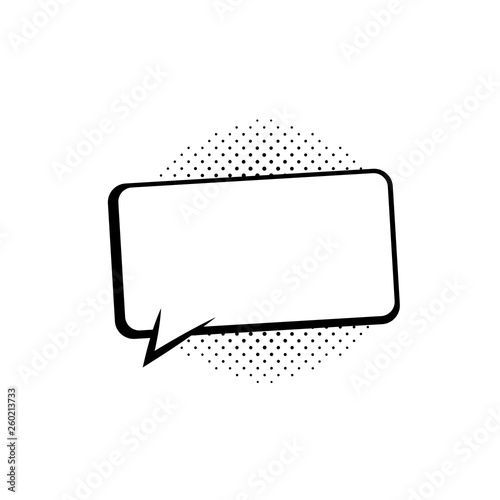 Speech bubbles. Thinking and speaking clouds. Retro empty comic bubbles. Stickers. Vector illustration.