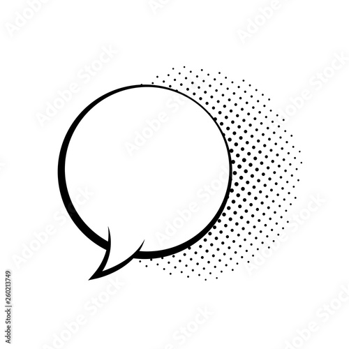 Speech bubbles. Thinking and speaking clouds. Retro empty comic bubbles. Stickers. Vector illustration.