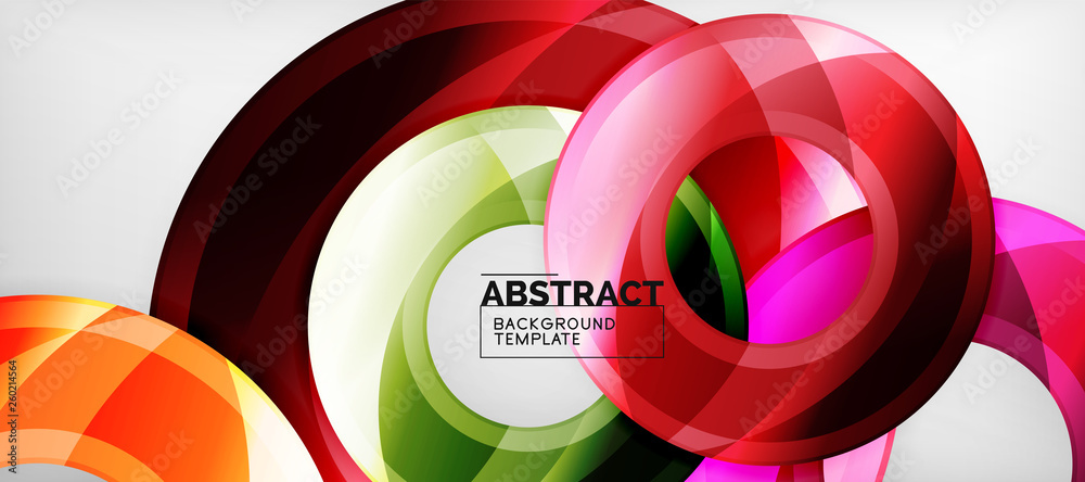 Glossy circles geometric background Glossy circles geometric background