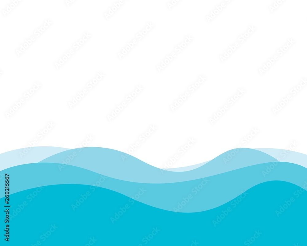 Wave background template