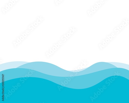 Wave background template