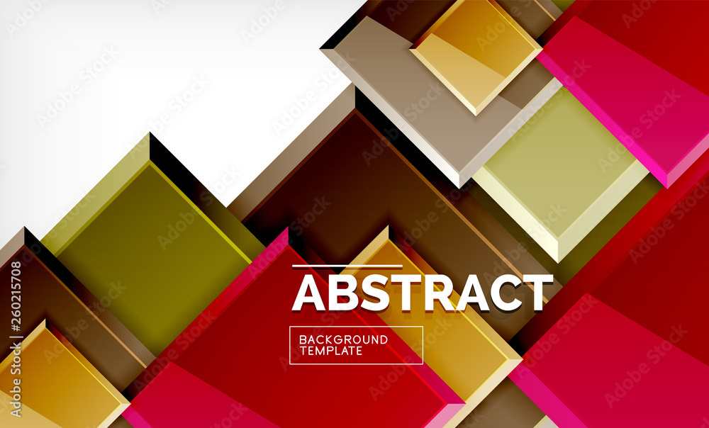 Square geometrical background