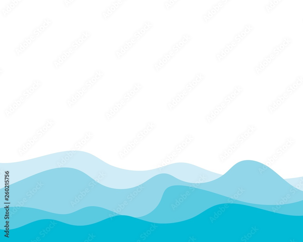 Wave background template