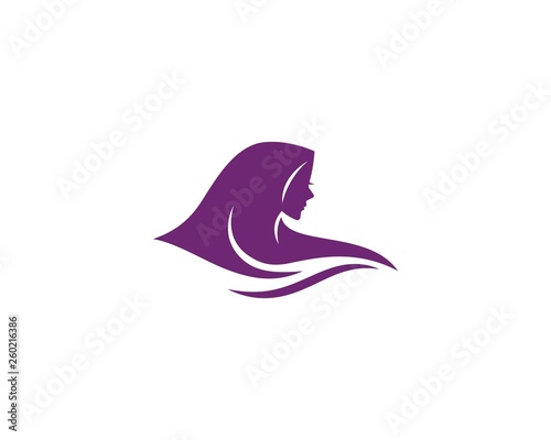 Hijab logo vector