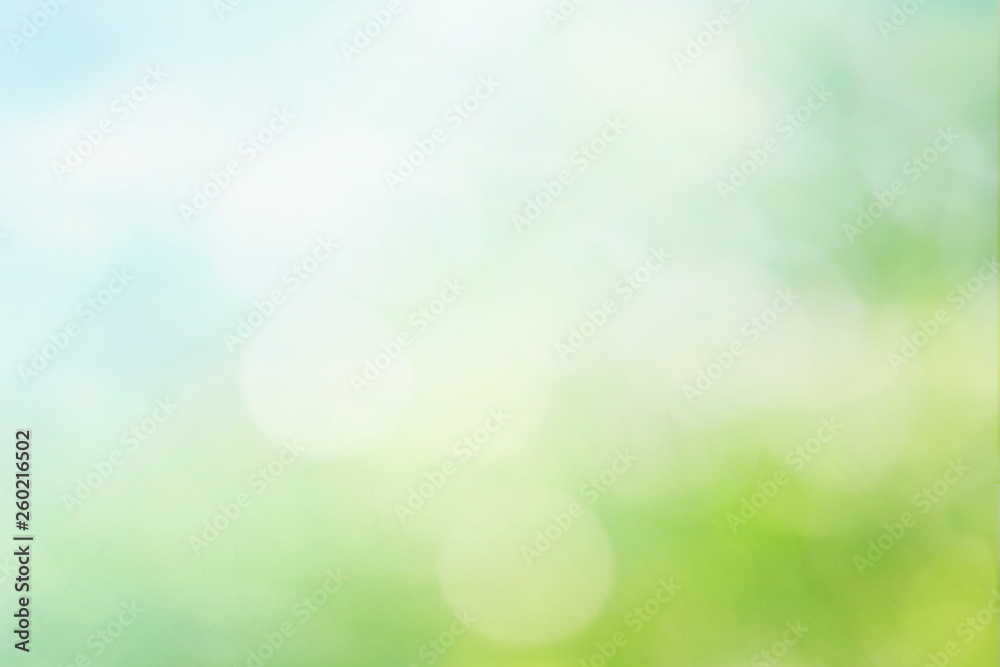 Abstract spring or summer bokeh background - obrazy, fototapety, plakaty 
