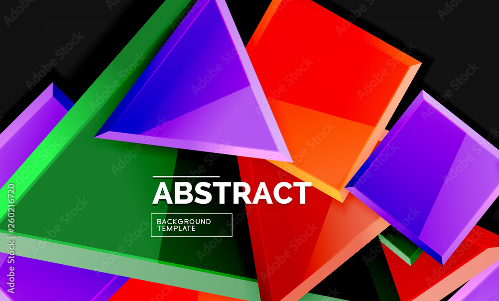 Glossy squares and triangles geometric backgrounds Glossy squares and triangles geometric backgrounds