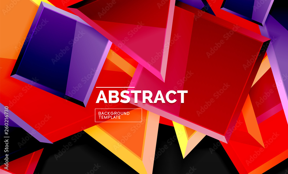 Glossy squares and triangles geometric backgrounds Glossy squares and triangles geometric backgrounds