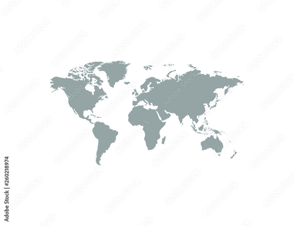 Earth map. Earth Globe icon. World map. Earth in flat design