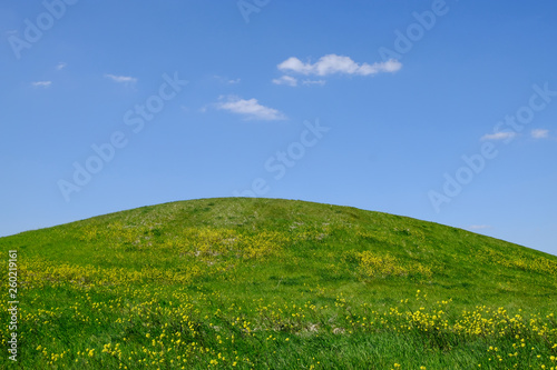 Minimalist countryside landscape in Tuscany  Italy.