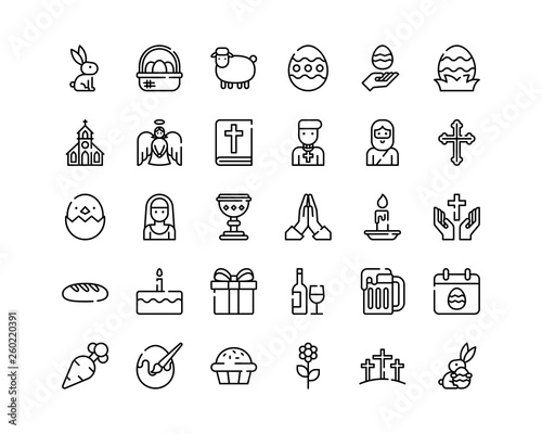 Wallpaper Mural Easter icon set. Torontodigital.ca