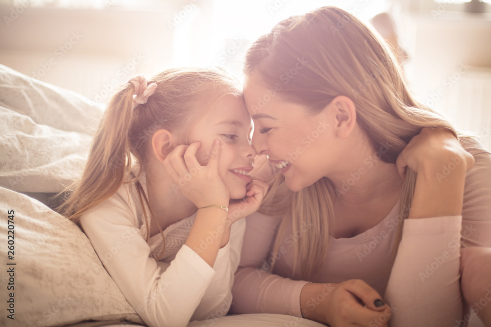 Mother and daughter have a strong connection. Mother and daughter have a strong connection.
