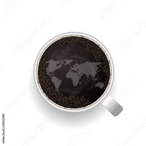 Coffee excellent drink always. Cool design. Colorful illustration