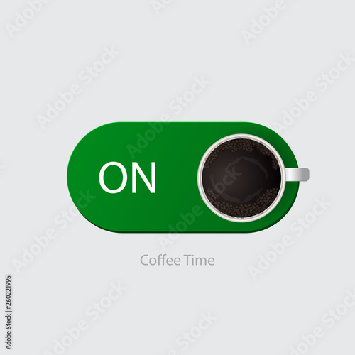 Coffee excellent drink always. Cool design. Colorful illustration