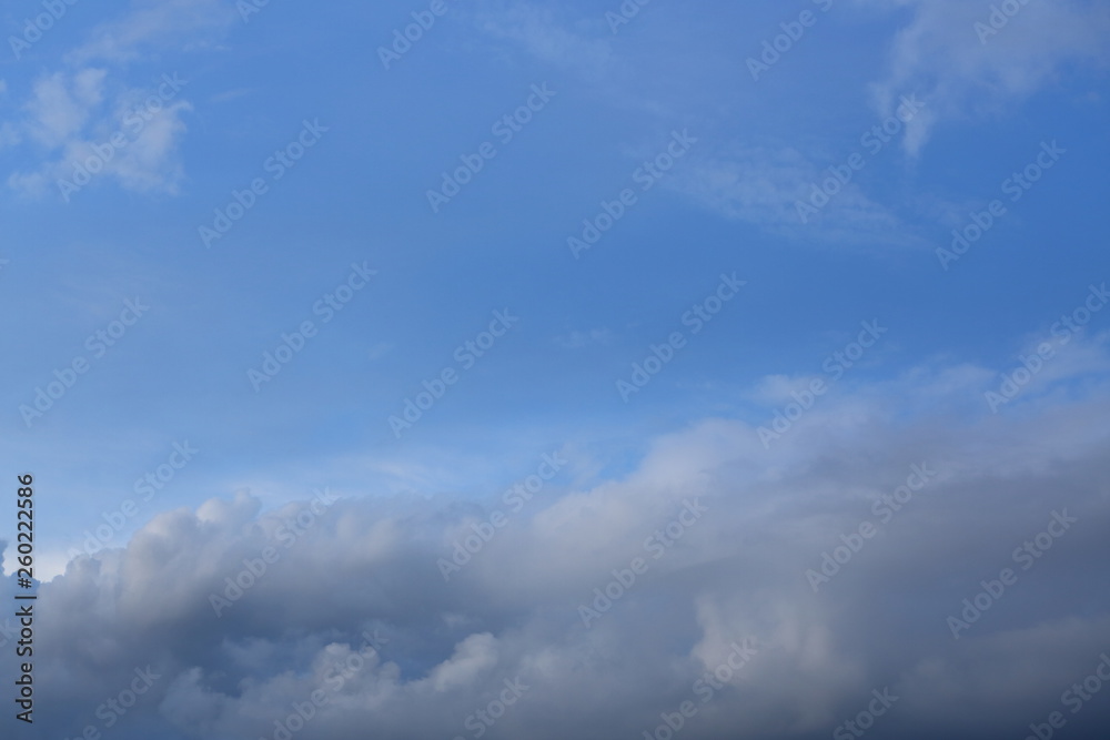 black cloud on blue night sky