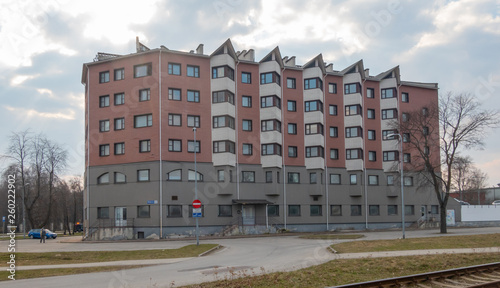 street view with apratment houses tallinn estonia