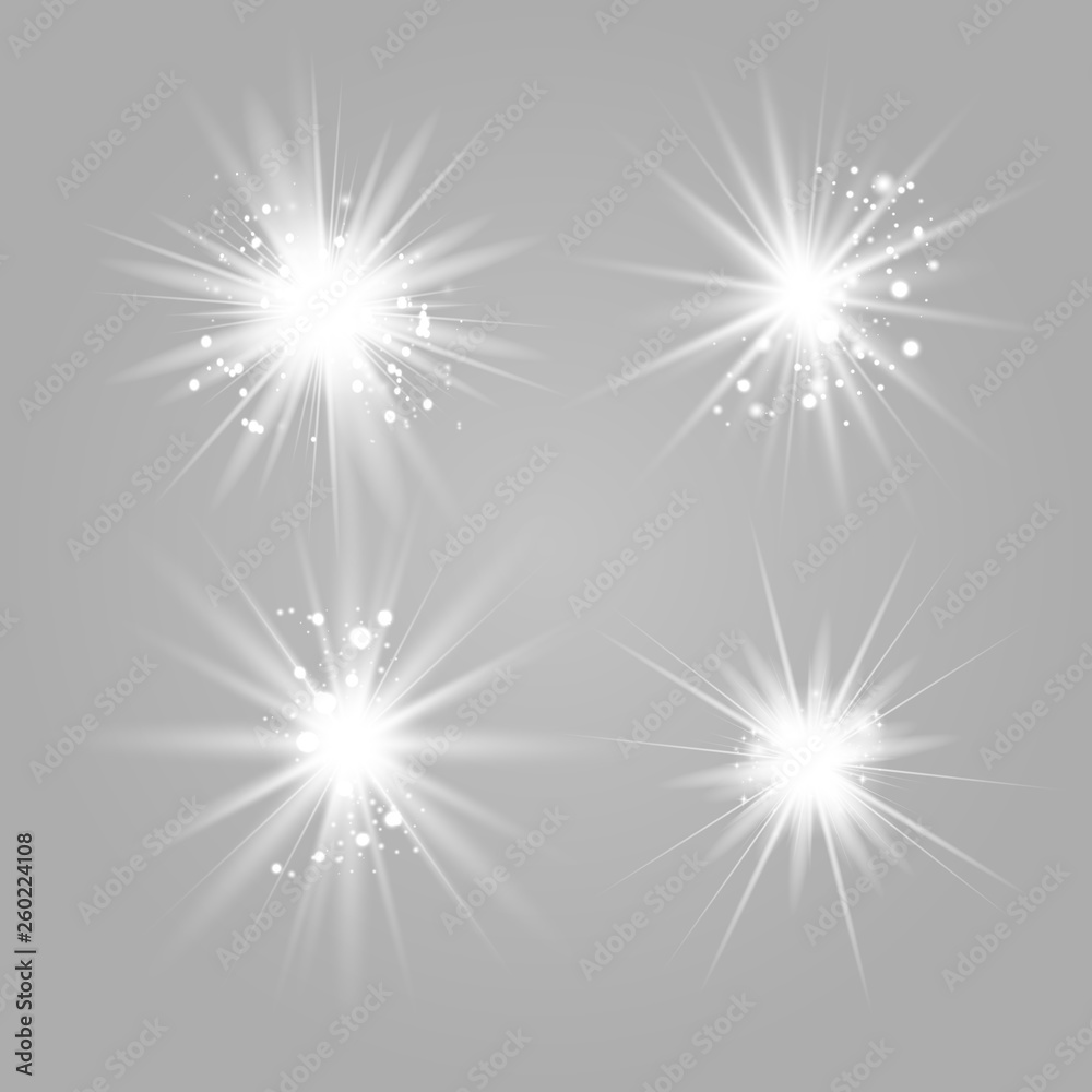 White glow light set