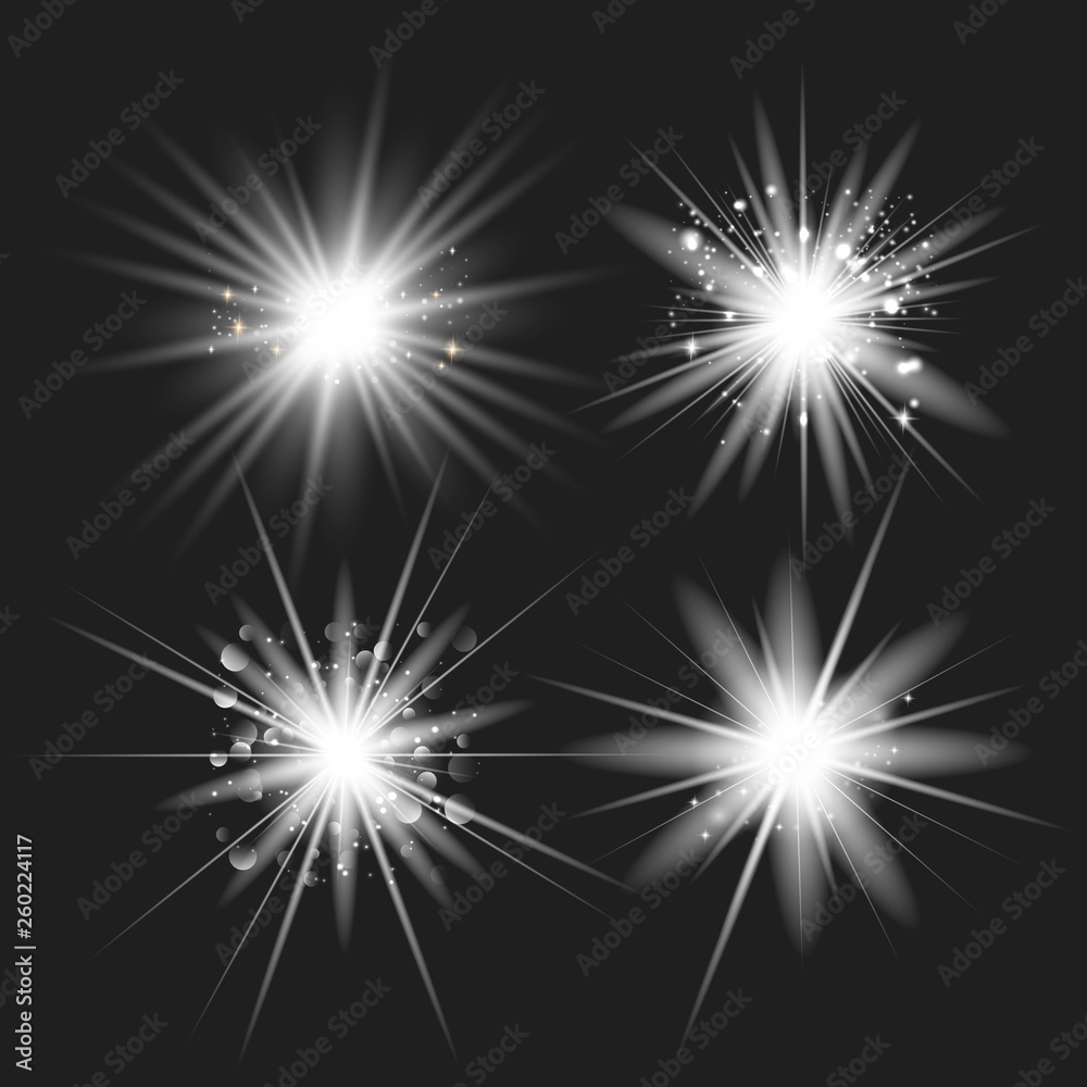 White glow light set White glow light set