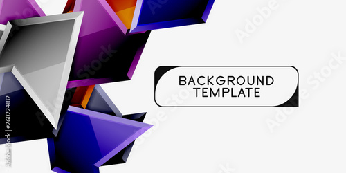 Free Download Triangular low poly background design, multicolored triangles. Vector - GFXLoad
