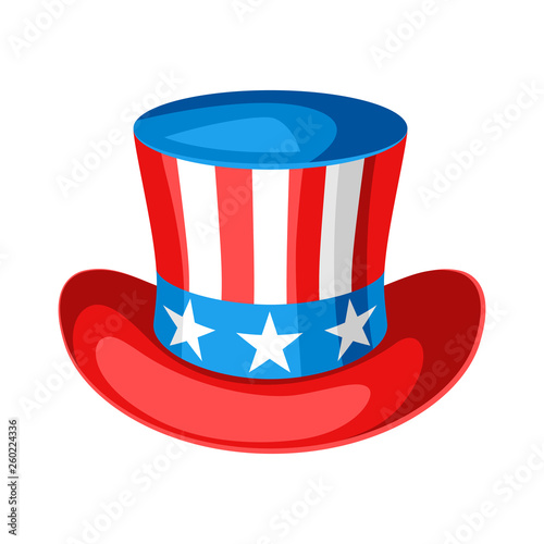 Hat with American Flag.