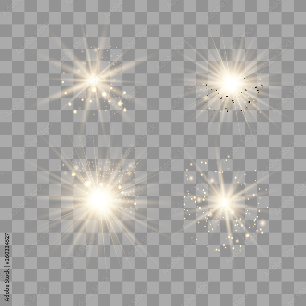 Gold light with dust. Gold light with dust.