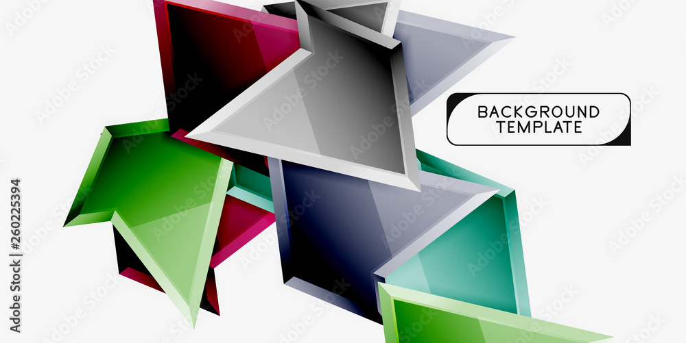 Minimal geometrical triangles with 3d effect abstract background template Minimal geometrical triangles with 3d effect abstract background template