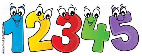 Cartoon numbers theme image 2