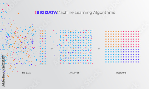Illustrations Concept Big Data Analytics photo