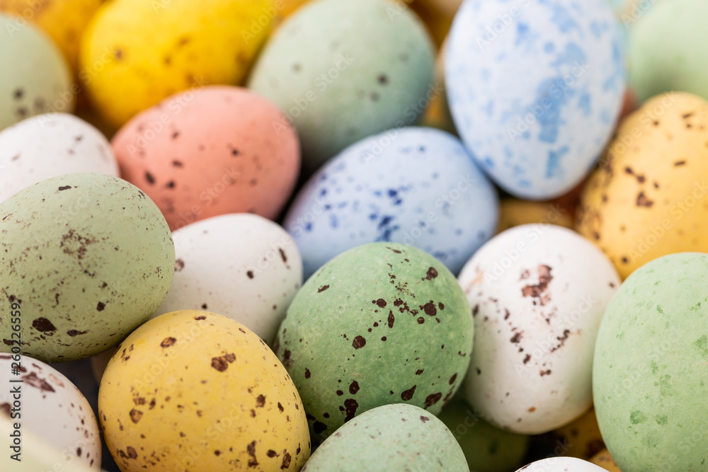 Colourful Easter quail eggs Colourful Easter quail eggs