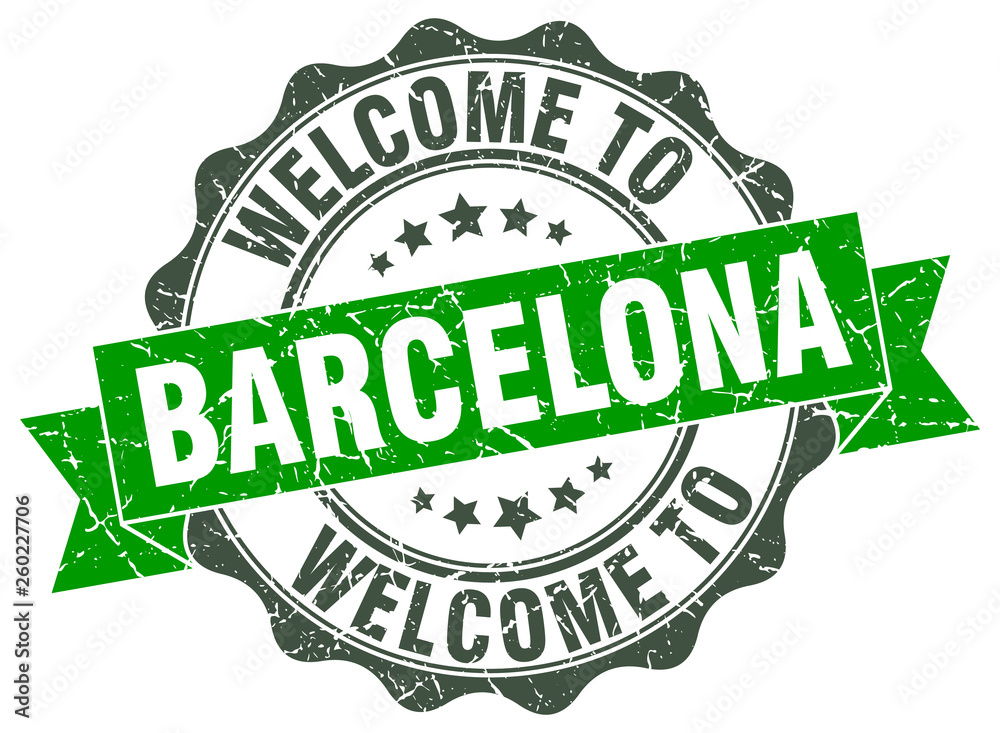 Barcelona round ribbon seal Barcelona round ribbon seal