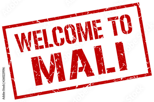 welcome to Mali stamp
