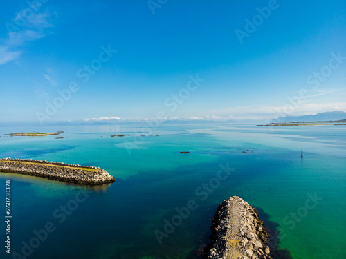 Seascape on Lofoten islands Norway