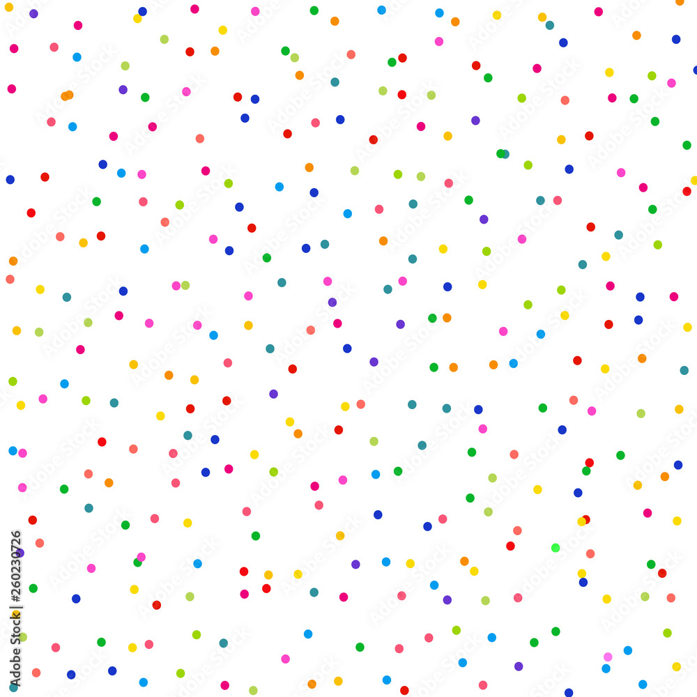 Colorful points  on a white background