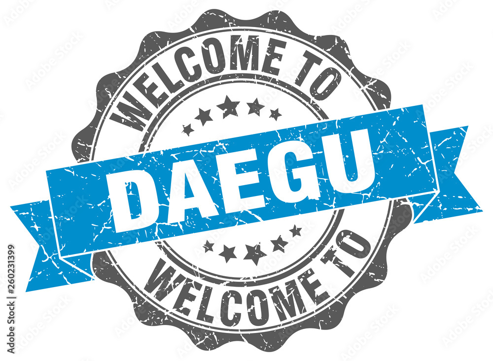 Fototapeta premium Daegu round ribbon seal