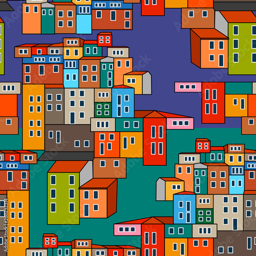 Town near the sea.