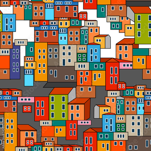 Town near the sea.