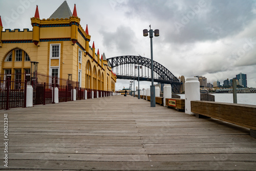 Photography bridge over the river