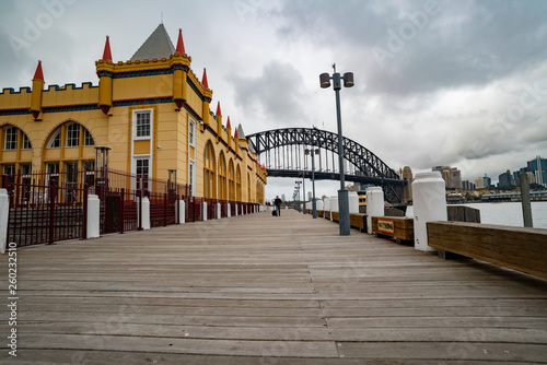 Photography bridge over the river