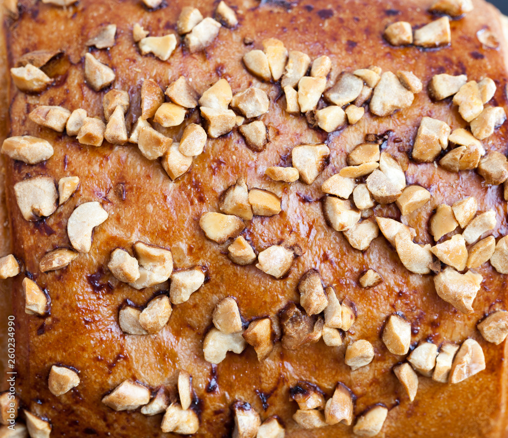 portion of peanut sprinkled buns portion of peanut sprinkled buns