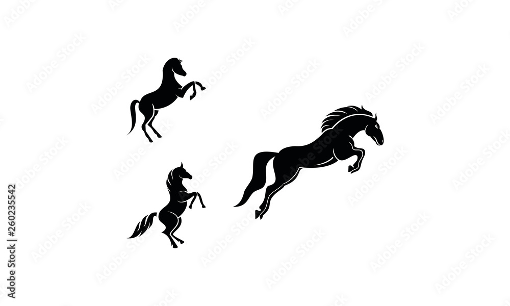 Horse set template Horse set template