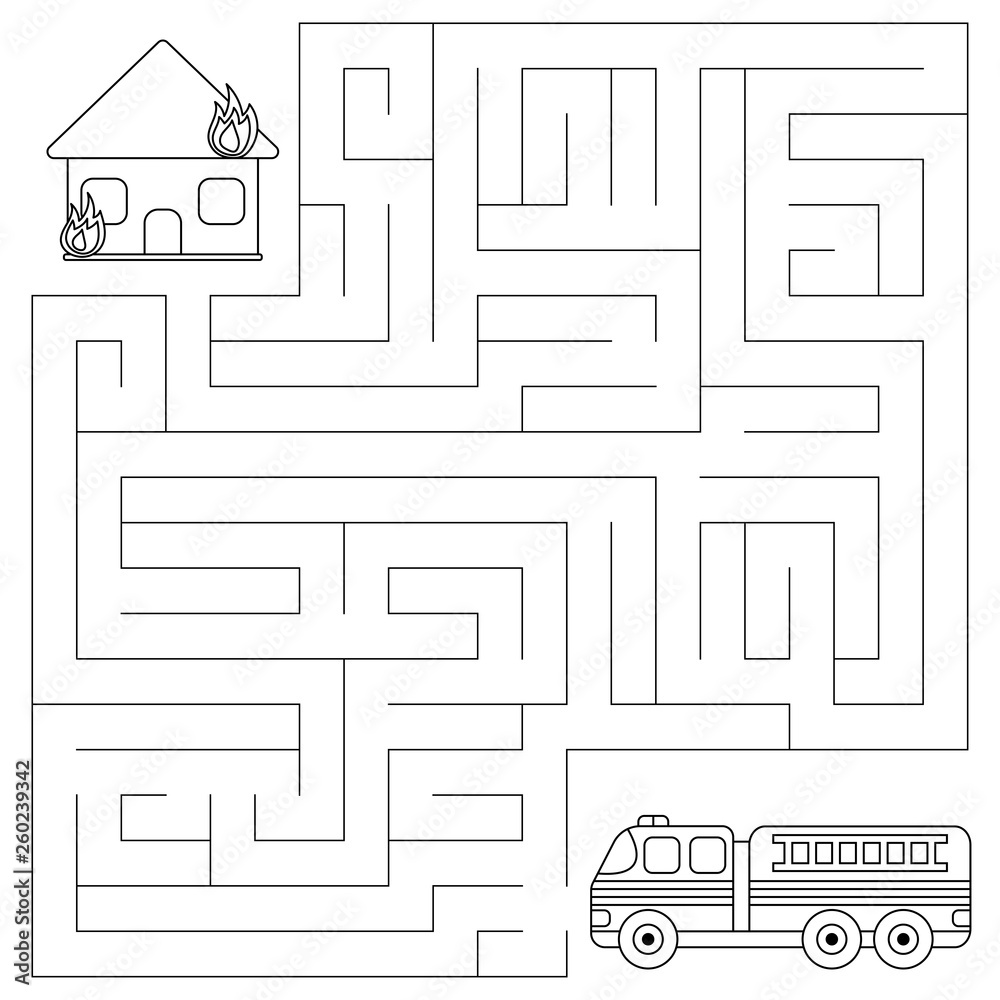 Free Maze Game for Children 3 - 6: Truck