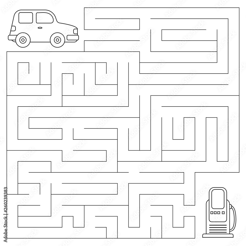 car maze templates