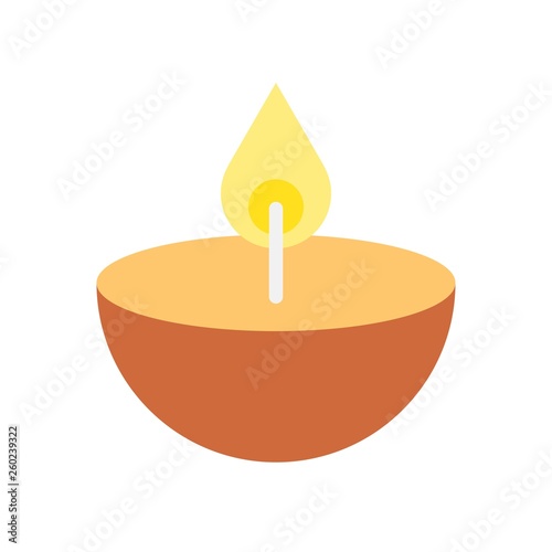 Aroma lamp vector illustration, Ramadan related flat icon