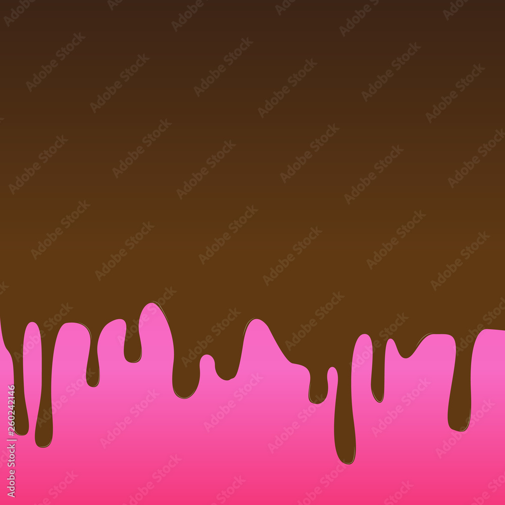 Dripping Blank Melted Glazed Chocolate Cream or Brown Paint on Pink Surface Design business concept Empty copy text for Web banners promotional material mock up template. Dripping Blank Melted Glazed Chocolate Cream or Brown Paint on Pink Surface Design business concept Empty copy text for Web banners promotional material mock up template.
